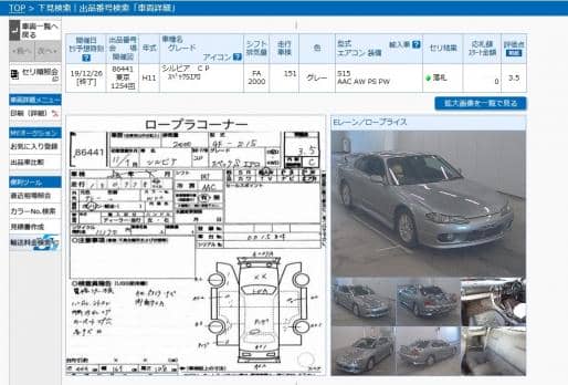 NISSAN SILVIA SPECIFICATIONS S AERO 1999