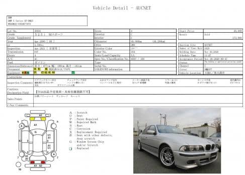 BMW 5 SERIES 525i M SPORT 2000
