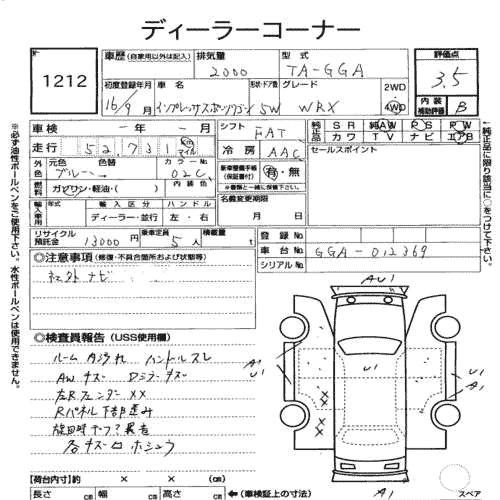 SUBARU IMPREZA SPORT WAGON WRX 2004