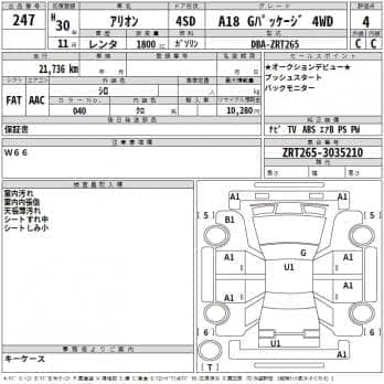 TOYOTA ALLION A18 G PACKAGE 4WD 2018