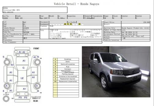 HONDA CROSSROAD 	1.8 18X 4WD 2007