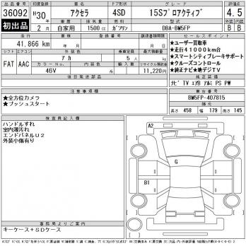 MAZDA AXELA 15S PRO ACTIVE 2018