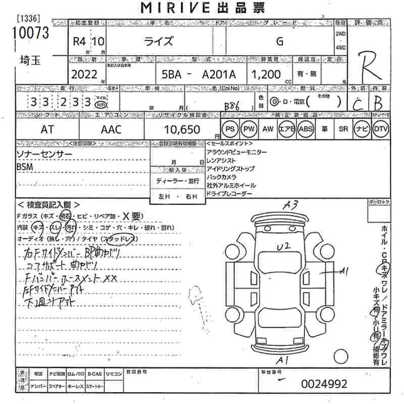 TOYOTA RAIZE G 2022