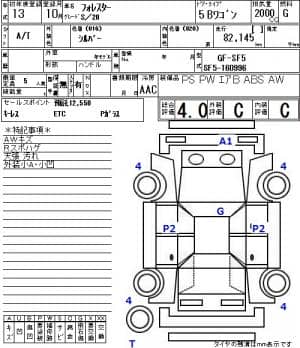 SUBARU FORESTER S/20 2001